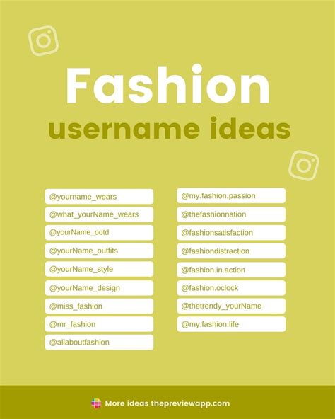 usernames with chanel|500+ Fashion Usernames For Instagram – NetHustler.